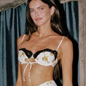 Montce Gold Filigree Lena Bikini Top w/ Sarong